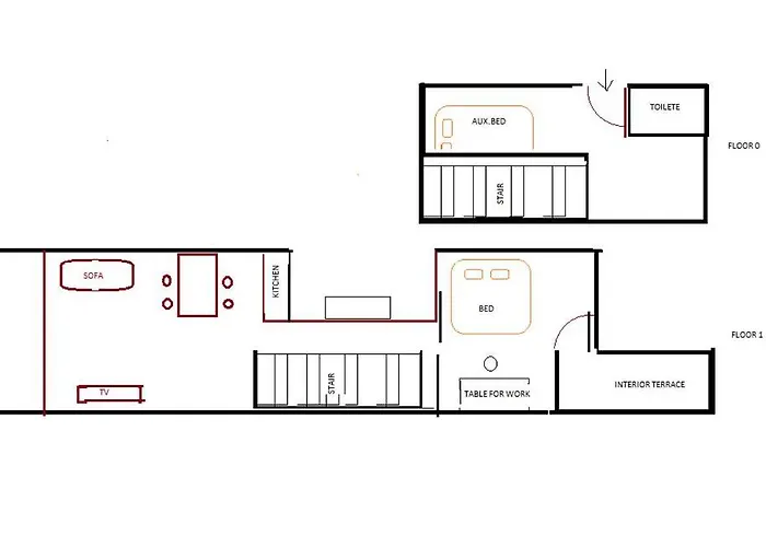 Stylish Duplex Loft With Terrace Apartmán Barcelona